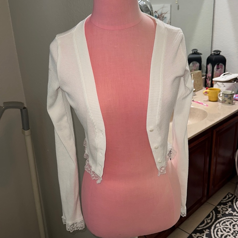 Small Lacy Crop Sweater